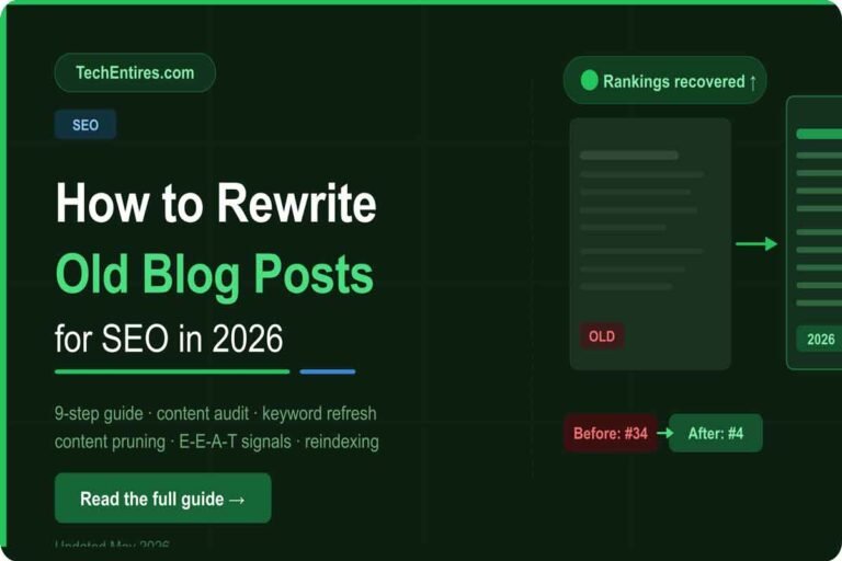 How to Rewrite Old Blog Posts for SEO in 2026 (9 Steps)