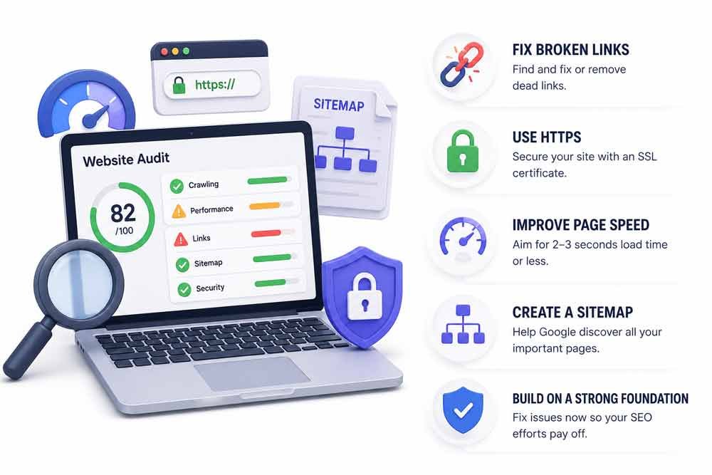 12 SEO Techniques to Boost Organic Traffic and Rankings for Beginners (2026) SEO Audit Checklist Website Audit SEO-Audit-Checklist-Website Audit