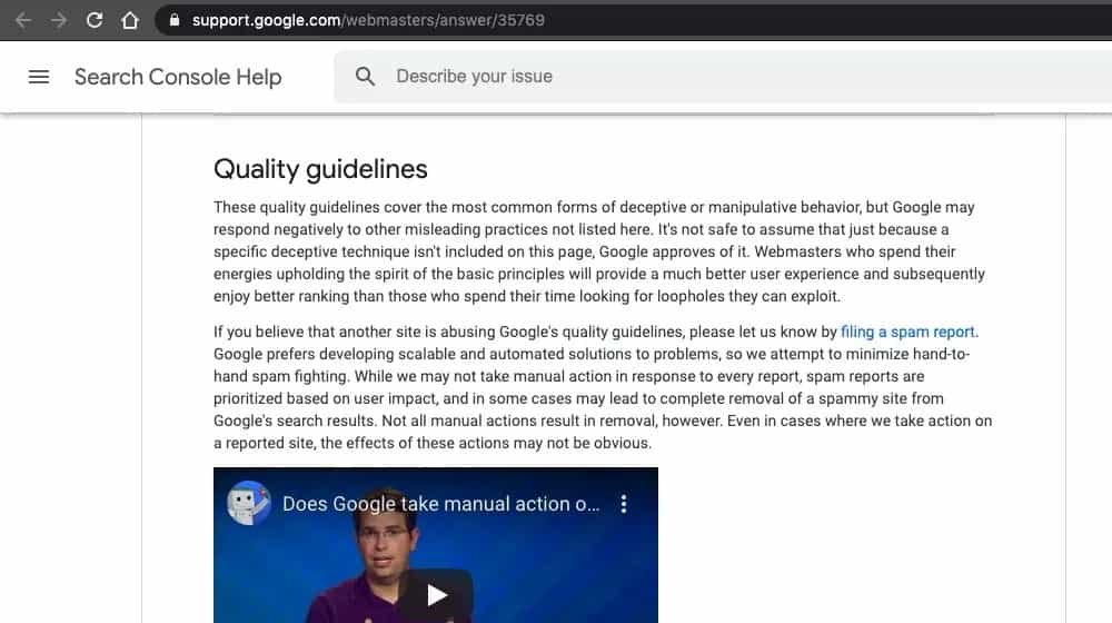 Google-Quality-Guidelines