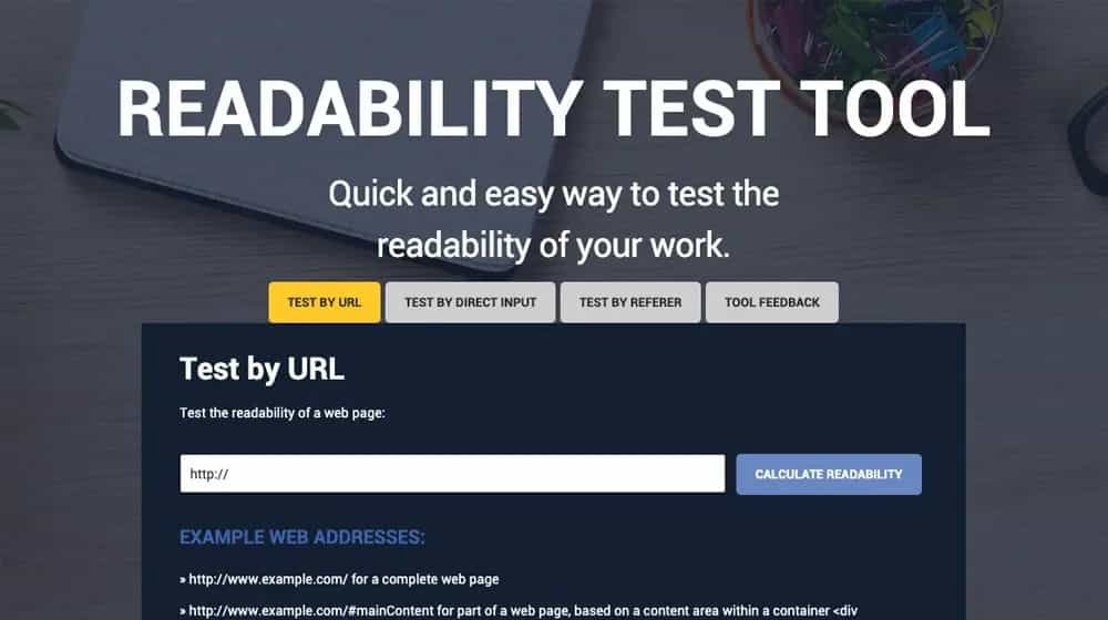 Readability-Test-Tool