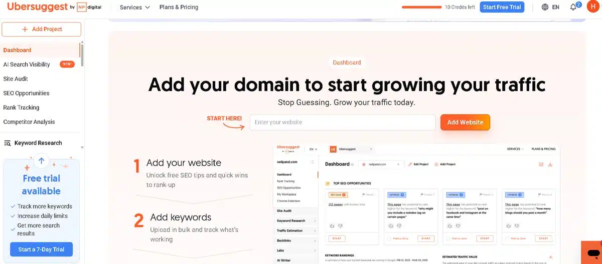 How to check competitor keywords free using Ubersuggest How to check competitor keywords free using Ubersuggest