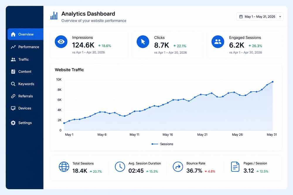 Modern-Website-Analytics-Dashboard
