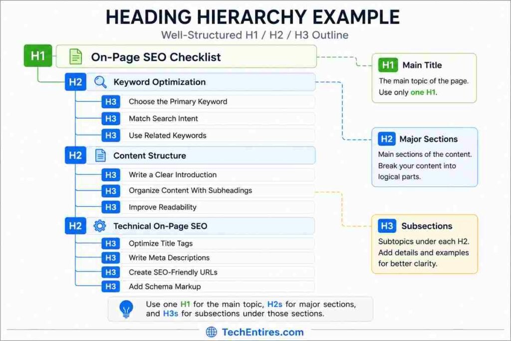 SEO Heading Hierarchy Guide SEO Heading Hierarchy Guide